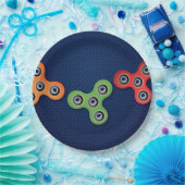 Fidget Spinner Birthday Party Borden Papieren Bordje (Feest)