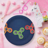Fidget Spinner Birthday Party Borden Papieren Bordje (Feest)