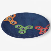Fidget Spinner Birthday Party Borden Papieren Bordje (Gekanteld)