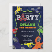 Fidget Spinner Birthday Party Invitation Kaart (Voorkant)