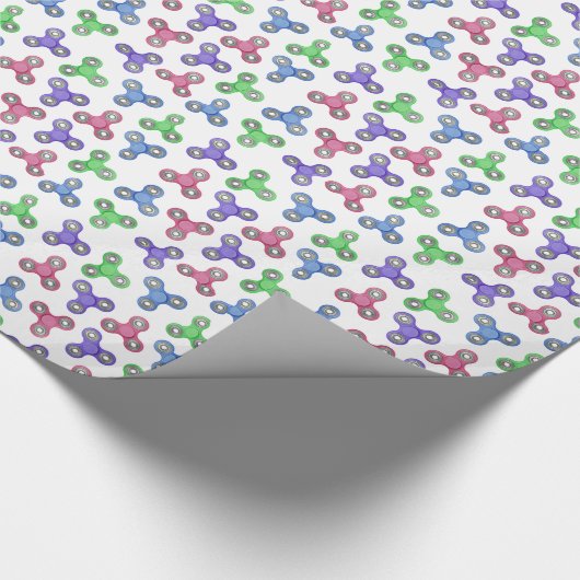 Fidget spinner-patroon cadeaupapier (Hoek)