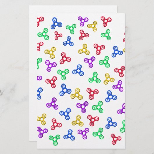Fidget Spinners Briefpapier (Voorkant / Achterkant)