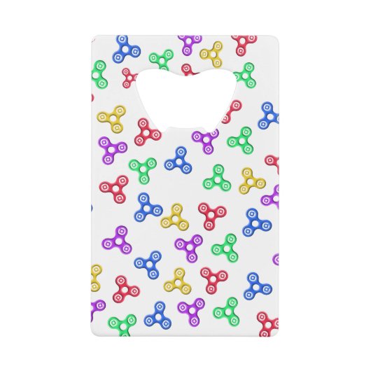 Fidget Spinners Creditkaart Flessenopener (Voorkant)