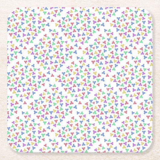 Fidget Spinners Kartonnen Onderzetters (Voorkant)