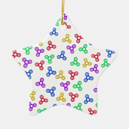 Fidget Spinners Keramisch Ornament (Voorkant)