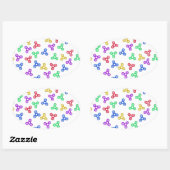 Fidget Spinners Ovale Sticker (Vel)