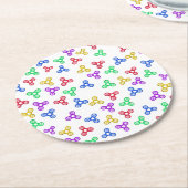 Fidget Spinners Ronde Kartonnen Onderzetter (Gebogen)