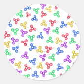 Fidget Spinners Ronde Sticker (Voorkant)