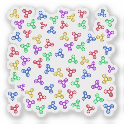 Fidget Spinners Sticker (Voorkant)