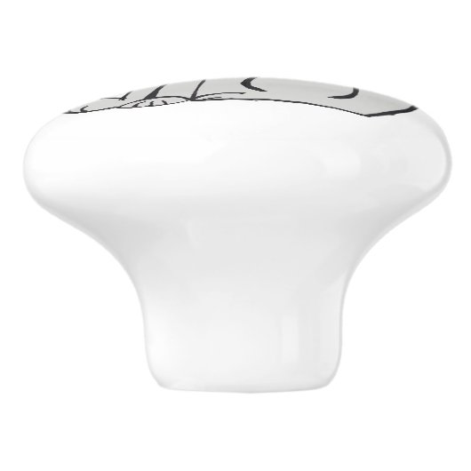 Fido Ceramic Knob. Keramische Knop (Zijkant)