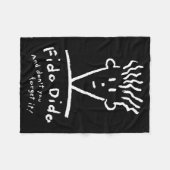 Fido Dido Gezicht Vergeet het niet Fleece Deken (Voorkant (Horizontaal))