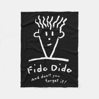 Fido Dido Gezicht Vergeet het niet Fleece Deken