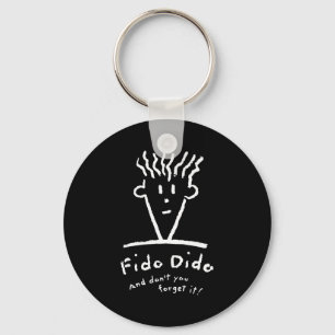 Fido Dido Gezicht Vergeet Het Niet Sleutelhanger