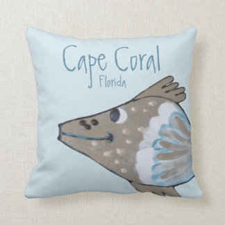 Fido Schattig Fish Art Cape Coral FL Kussen