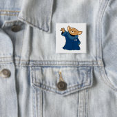 FIE | Roary the Child 2 Vierkante Button 5,1 Cm (In situ)