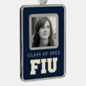 FIE VERZILVERD OMLIJST ORNAMENT (Rechts)