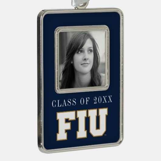 FIE VERZILVERD OMLIJST ORNAMENT (Rechts)