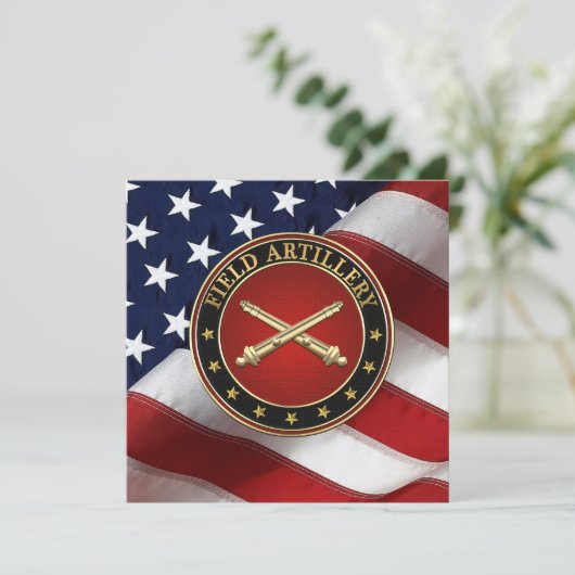 Field Artillery Branch Insignia Special Edition (Staand voorkant)