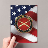 Field Artillery Branch Insignia Special Edition Acryl Uitnodigingen (Insitu (Draagbaar))