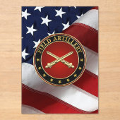 Field Artillery Branch Insignia Special Edition Acryl Uitnodigingen (Voorkant)