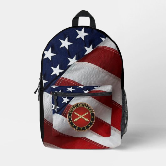 Field Artillery Branch Insignia Special Edition Bedrukte Rugzak (Voorkant)