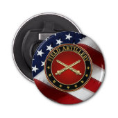 Field Artillery Branch Insignia Special Edition Button Flesopener (Voorkant)