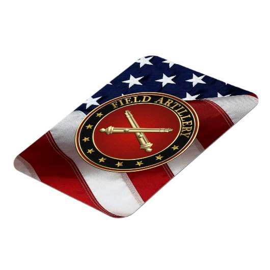 Field Artillery Branch Insignia Special Edition Magneet (Linkerzijde)