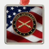 Field Artillery Branch Insignia Special Edition Metalen Ornament (Voorkant)
