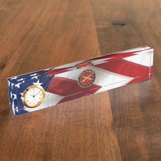 Field Artillery Branch Insignia Special Edition Naambordje (Zijkant)