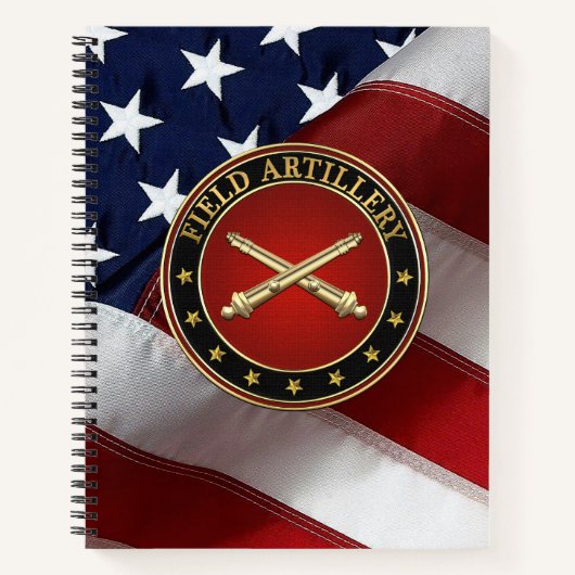 Field Artillery Branch Insignia Special Edition Notitieboek (Voorkant)