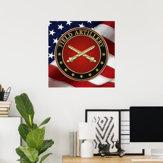 Field Artillery Branch Insignia Special Edition Poster (Thuiskantoor)