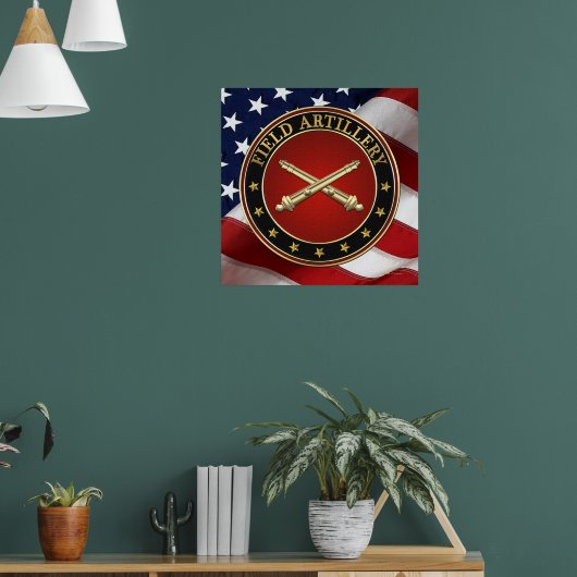 Field Artillery Branch Insignia Special Edition Poster (Woonkamer 1)