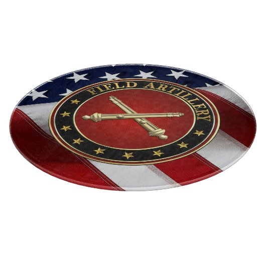 Field Artillery Branch Insignia Special Edition Snijplank (Hoek)