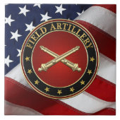 Field Artillery Branch Insignia Special Edition Tegeltje (Voorkant)