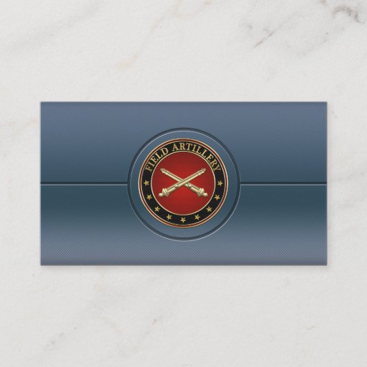 Field Artillery Branch Insignia Special Edition Visitekaartje (Voorkant)