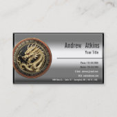 Field Artillery Branch Insignia Special Edition Visitekaartje (Achterkant)