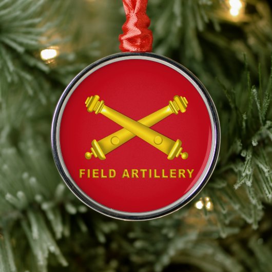 FIELD ARTILLERY Christmas Metalen Ornament (Boom)