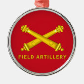 FIELD ARTILLERY Christmas Metalen Ornament (Voorkant)