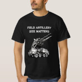 Field Artillery Size Matters Veteraan T-shirt (Voorkant)