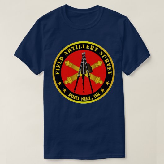Field Artillery Survey Een tak gericht Circle Ft S T-shirt (Design voorkant)
