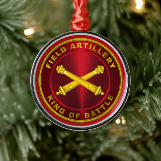 FIELD ARTILLERY Veteran Christmas Metalen Ornament (Boom)