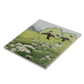 Field Daisies tegels Tegeltje (Zijkant)