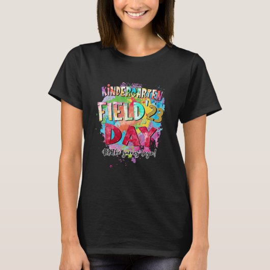 Field Day 2023 Let The Games Begin Kids Teachers T-shirt (Voorkant)