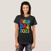 Field Day 2023 Peace Sign School Trip Teacher Stud T-shirt (Voorkant volledig)