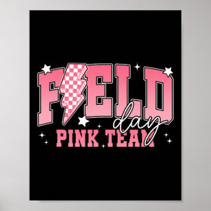 Field Day 2025 Roze Team Velduitstapje Kleur Team  Poster