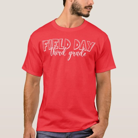 Field Day 2025 Third Grade school teacher kids Gre T-shirt (Voorkant)