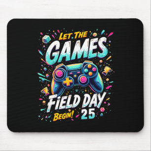 Field Day 25 Laat De Spelen Beginnen Gamer Thema  Muismat