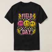 Field Day Field Day 2024 Geruit spel Dag Einde van T-shirt (Design voorkant)