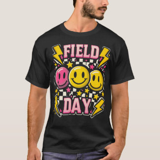 Field Day Field Day 2024 Geruit spel Dag Einde van T-shirt