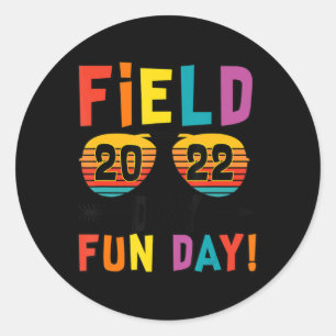Field Day Fun Day 2022 Sunglasses Kids Boys Girls Ronde Sticker